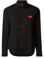 Comme Des Garçons Play chemise à logo brodé - Noir