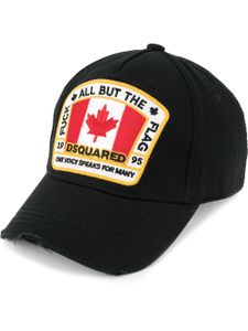 DSQUARED2 casquette à patch drapeau Canadien - Noir