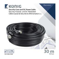 Aansluitkabel voor beveiligingscamera's 30m