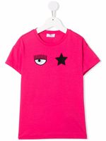 Chiara Ferragni Kids t-shirt à logo imprimé - Rose