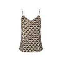 Lofty Manner spaghettitop Mariana met all over print groen