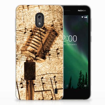 Nokia 2 Siliconen Hoesje met foto Bladmuziek Nokia 2 Siliconen Hoesje met foto Bladmuziek