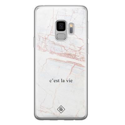 Samsung Galaxy S9 siliconen telefoonhoesje - C'est la vie Samsung Galaxy S9 siliconen telefoonhoesje - C'est la vie
