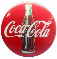 Coca-Cola Hars Contour Fles 3-D Button Bord