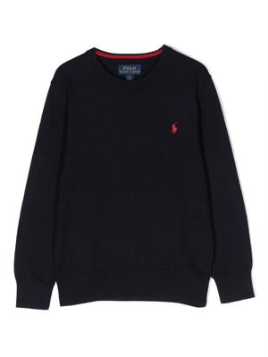 Ralph Lauren Kids Sweater met geborduurd logo - Blauw