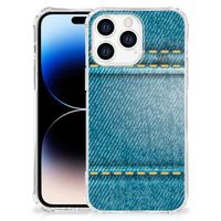 Apple iPhone 14 Pro Max Anti Shock Bumper Case Jeans - thumbnail