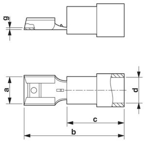 Phoenix Contact 3240056 Stootverbinder 4 mm² 6 mm² Deels geïsoleerd Geel 50 stuk(s)