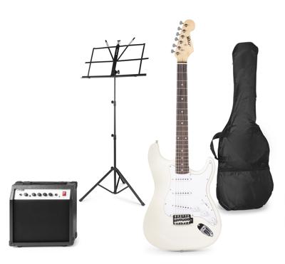 MAX GigKit elektrische gitaar set met o.a. muziekstandaard - Wit MAX GigKit elektrische gitaar set met o.a. muziekstandaard - Wit