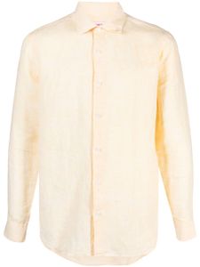 Orlebar Brown chemise en lin à manches longues - Jaune