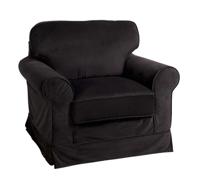 J-Line Fauteuil 'Benoni' kleur Zwart