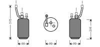 Airco Droger 1.6 / 1.8 / 2.0 1800D274 - thumbnail