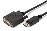 DisplayPort - DVI 24+1 M-M 2 m zwart videokabel-adapter