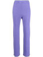 AERON pantalon droit à design nervuré - Violet