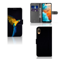 Huawei Y6 (2019) Telefoonhoesje met Pasjes Papegaai