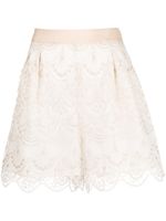 SHIATZY CHEN short Art-Deco en dentelle - Tons neutres