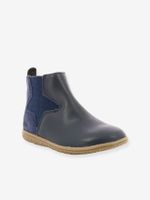 Meisjeslaarsjes Vermillon KICKERS® metallic marineblauw - thumbnail