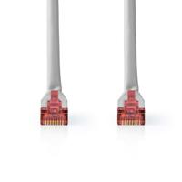 CAT6-kabel | RJ45 Male | RJ45 Male | SF/UTP | 2.00 m | Rond | PVC | Grijs | Label - thumbnail