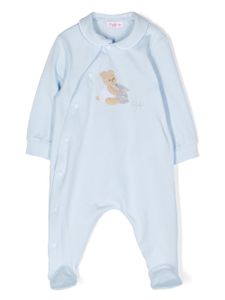 Il Gufo pyjama à imprimé Teddy Bear - Bleu