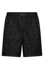 Dolce & Gabbana short de bain à motif monogrammé - Noir