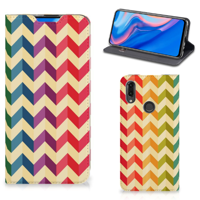 Huawei P Smart Z Hoesje met Magneet Zigzag Multi Color