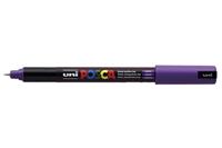 Uni Posca Marker PC-1MR Verf Glas Pen Extra Fijne Bullet Tip 0.7mm Violet