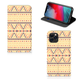 Apple iPhone 11 Pro Hoesje met Magneet Aztec Yellow