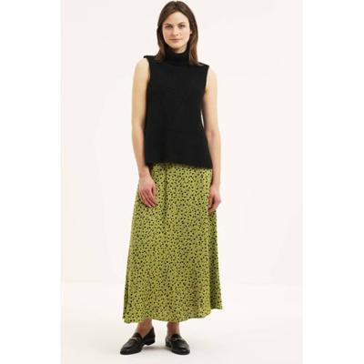 VILA rok VIGREENAS met all over print olijfgroen