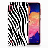 Samsung Galaxy A10 TPU Hoesje Zebra - thumbnail