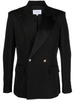 Casablanca blazer croisé à revers pointus - Noir