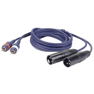 DAP FL26 verloopkabel 2x XLR male naar 2x RCA 150cm DAP FL26 verloopkabel 2x XLR male naar 2x RCA 150cm