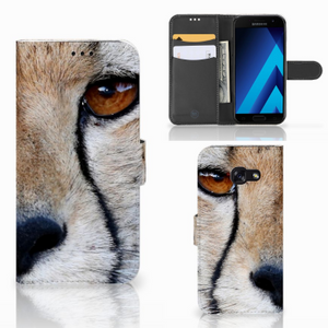 Samsung Galaxy A5 2017 Telefoonhoesje met Pasjes Cheetah