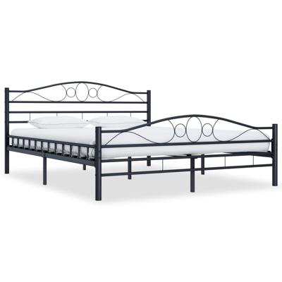 vidaXL Bedframe staal zwart 140x200 cm vidaXL Bedframe staal zwart 140x200 cm