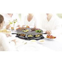 Princess 162720 Raclette 8 Oval Stone Grill Party - thumbnail