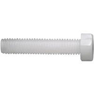 TOOLCRAFT 830271 Zeskantbout M6 20 mm Buitenzeskant DIN 933 Kunststof, Polyamide 10 stuk(s)