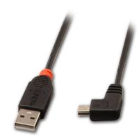 Lindy USB 2.0, 2m USB-kabel USB A Mini-USB B Zwart - thumbnail