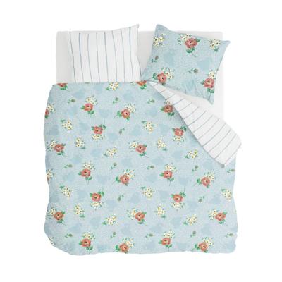 WALRA Dekbedovertrek Red Roses Blauw 200 x 220 cm