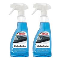 Ruitenontdooier spray - 2x - voor auto - 500 ml - antivries sprays - winter/vorst