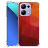 Shockproof Case voor Xiaomi Redmi Note 13 4G Polygon Red - thumbnail