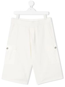 Moncler Enfant bermuda à poches plaquées - Blanc