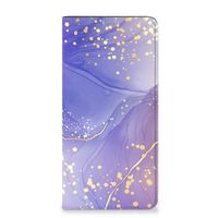 Bookcase voor Samsung Galaxy A14 4G Watercolor Paars