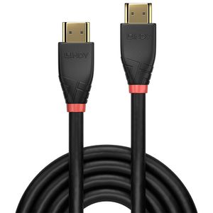 LINDY 41072 HDMI-kabel HDMI Aansluitkabel HDMI-A-stekker, HDMI-A-stekker 15.00 m Zwart 4K UHD, Vergulde steekcontacten