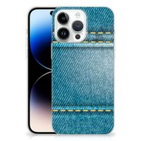 iPhone 14 Pro Max Silicone Back Cover Jeans - thumbnail