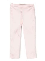 Simonetta pantalon en satin à rayures latérales - Rose