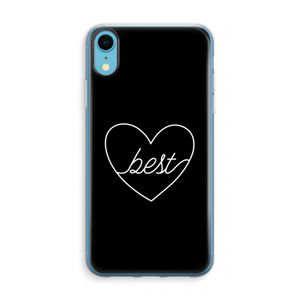 Best heart black: iPhone XR Transparant Hoesje