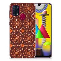 Samsung Galaxy M31 TPU bumper Batik Brown