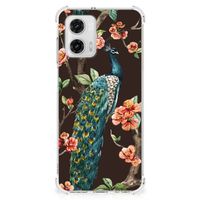 Motorola Moto G73 Case Anti-shock Pauw met Bloemen