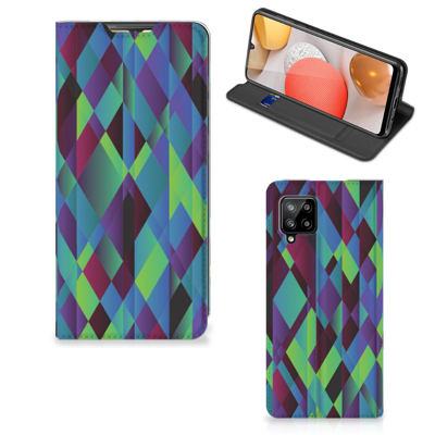 Samsung Galaxy A42 Stand Case Abstract Green Blue Samsung Galaxy A42 Stand Case Abstract Green Blue