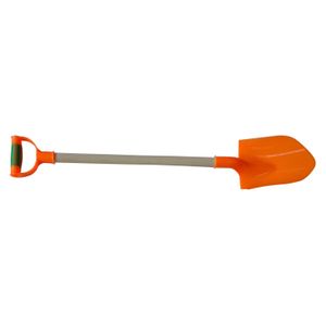 Plastic schep oranje 81 cm   -