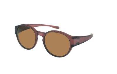 FitOfar overzetzonnebril rood unisex met bruine lens VZ0039M3 FitOfar overzetzonnebril rood unisex met bruine lens VZ0039M3