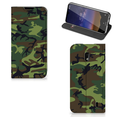 Nokia 2.2 Hoesje met Magneet Army Dark